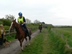 (8) Tracey Walthall and (11) Alex Russell on Oakthwaite Elsadyr
