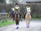 1. Alison Siriwardena with Woody, 2. Jasmine Hulme with Spec and 3. Pam Roe with Alfie finishing the ride