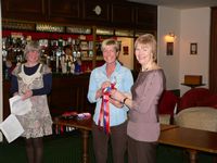 Anna Collins with the Cheshire Group Trophy
