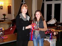 Katy Mellor with the Fox Trophy
