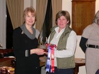 Rachel Rolfe with the Cheshire Group Trophy