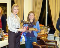 Katy Mellor with the Showgirl II Trophy