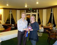 Debbie Heard with the Streamcross Dakota Trophy