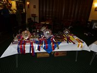 The Trophies and Awards laid out - thanks to Pennie for working everything out