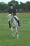 Pat Guerin on Zhiwah at North Staffs Arab Horse Show 2004